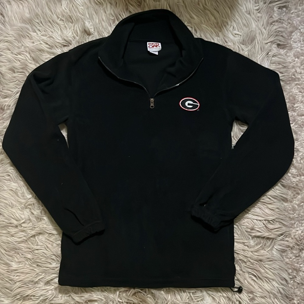 UGA Fleece Pullover with Pockets